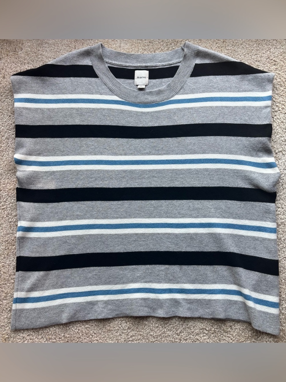 Maeve Striped Knit Sleeveless Top - XL Anthropologie